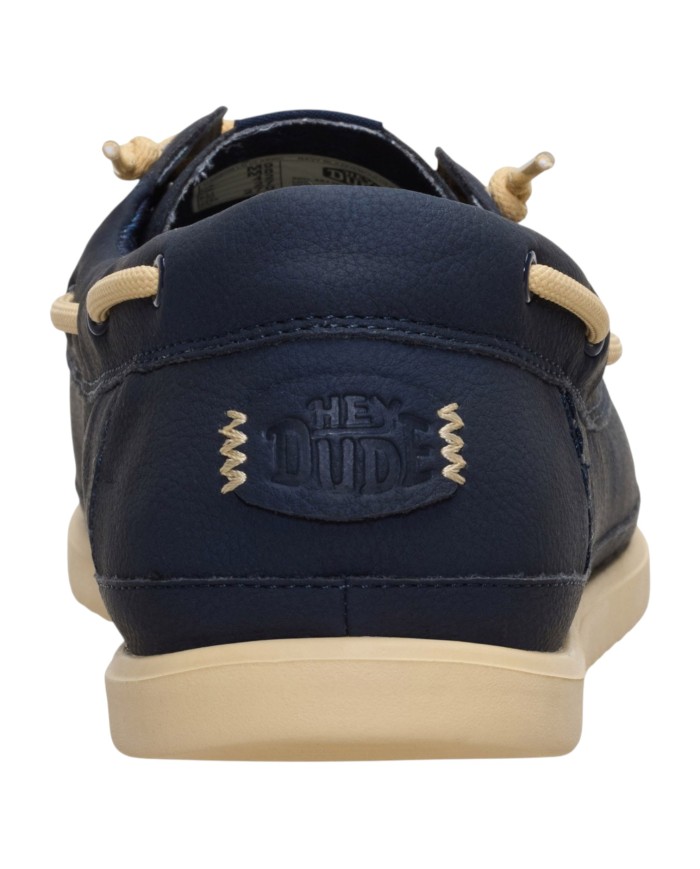 Scarpa Uomo Sneakers HeyDude Harbor Lo Classic Navy Blazer Boulder Tan
