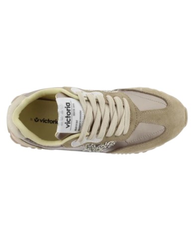 Sneakers Victoria Donna Viento Metallic Nylon e  Suede