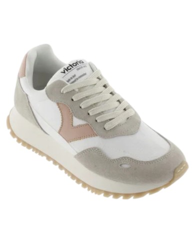 Sneakers Victoria Donna Viento Nylon  Camoscio e colori  White Cuarzo