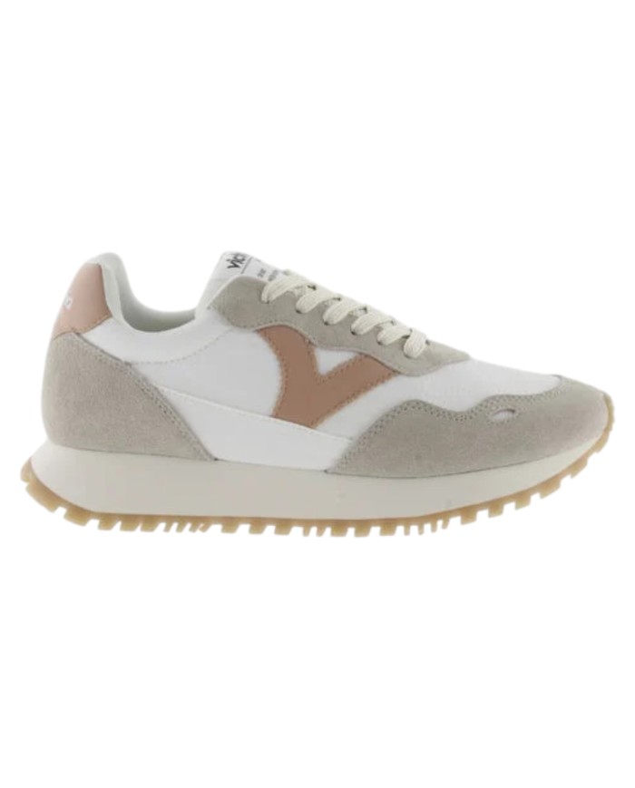 Sneakers Victoria Donna Viento Nylon  Camoscio e colori  White Cuarzo