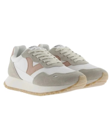 Sneakers Victoria Donna Viento Nylon  Camoscio e colori  White Cuarzo