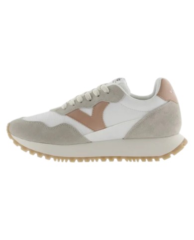 Sneakers Victoria Donna Viento Nylon  Camoscio e colori  White Cuarzo