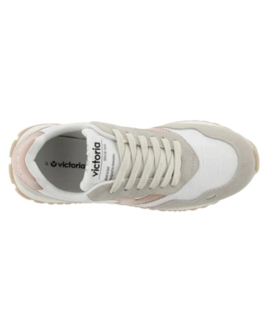 Sneakers Victoria Donna Viento Nylon  Camoscio e colori  White Cuarzo