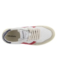 Sneakers Victoria Uomo Seul Pelle Camoscio colori White Navy Red