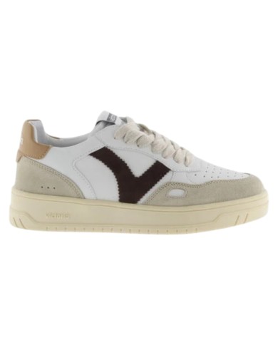 Sneakers Victoria Uomo Seul Pelle Camoscio colori White Taupe Brown