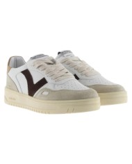 Sneakers Victoria Uomo Seul Pelle Camoscio colori White Taupe Brown