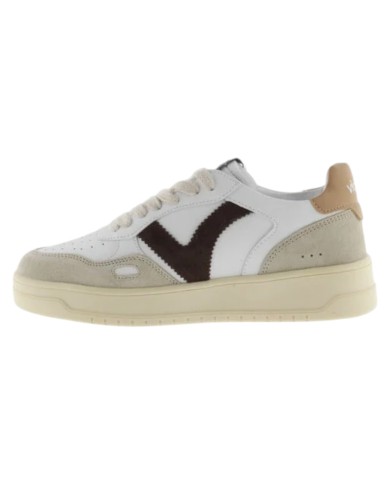 Sneakers Victoria Uomo Seul Pelle Camoscio colori White Taupe Brown