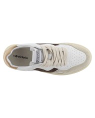 Sneakers Victoria Uomo Seul Pelle Camoscio colori White Taupe Brown