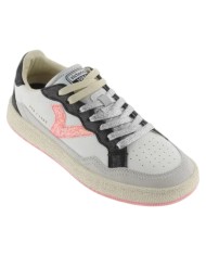 Sneakers Victoria Donna Smash Soft Neon Sneaker Sportive con Logo in Glitter White Coral