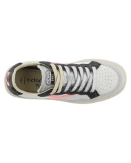 Sneakers Victoria Donna Smash Soft Neon Sneaker Sportive con Logo in Glitter White Coral