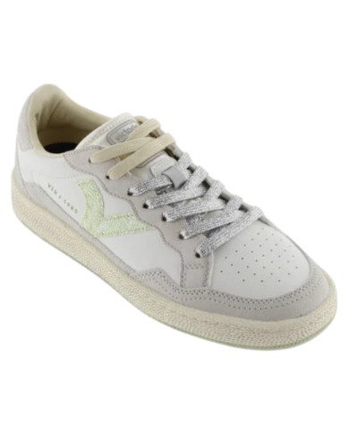 Sneakers Victoria Donna Smash Soft Neon Sneaker Sportive con Logo in Glitter White Lima
