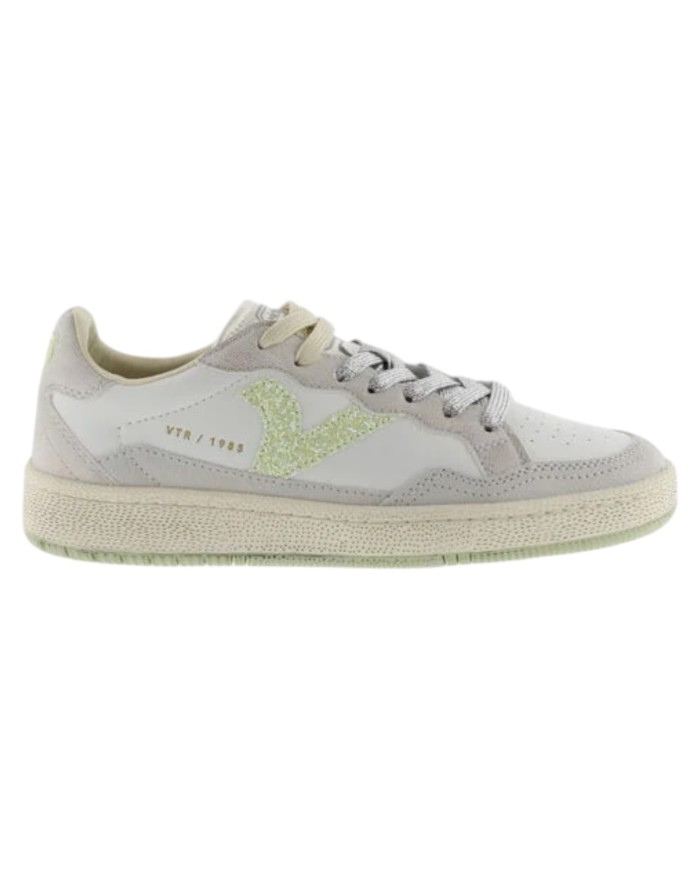 Sneakers Victoria Donna Smash Soft Neon Sneaker Sportive con Logo in Glitter White Lima