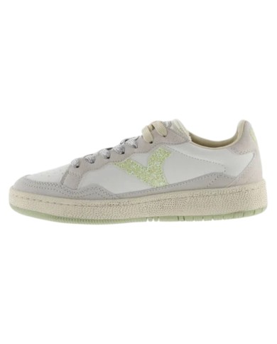 Sneakers Victoria Donna Smash Soft Neon Sneaker Sportive con Logo in Glitter White Lima