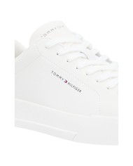 Sneakers Uomo Tommy Hilfiger Th Court Line Logo Leather Ecru Classic Beige