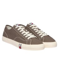 Sneakers Uomo Tommy Hilfiger Archive Vulc Y2K In Cotone Dusty Brown Grey