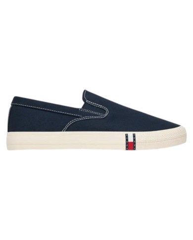 Slip On Uomo Tommy Hilfiger Archive Vulc Y2K In Cotone Dark Night Navy
