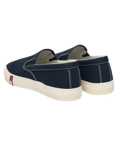 Slip On Uomo Tommy Hilfiger Archive Vulc Y2K In Cotone Dark Night Navy
