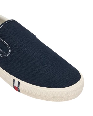 Slip On Uomo Tommy Hilfiger Archive Vulc Y2K In Cotone Dark Night Navy