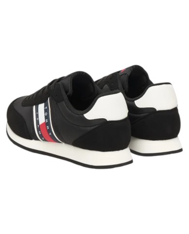 Sneakers Uomo Tommy Hilfiger Tjm Classic Runner Mesh Suede Black