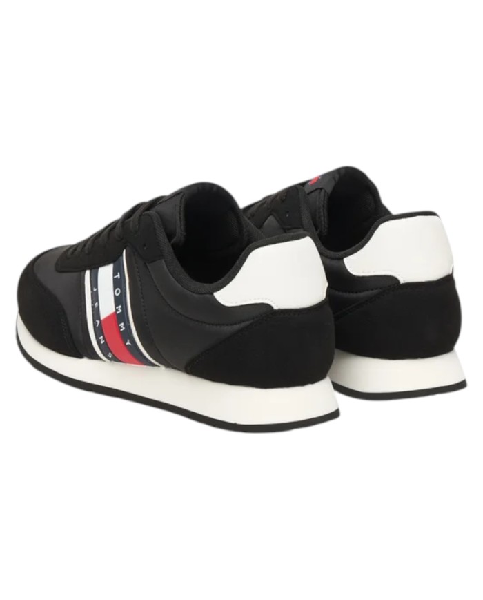 Sneakers Uomo Tommy Hilfiger Tjm Classic Runner Mesh Suede Black