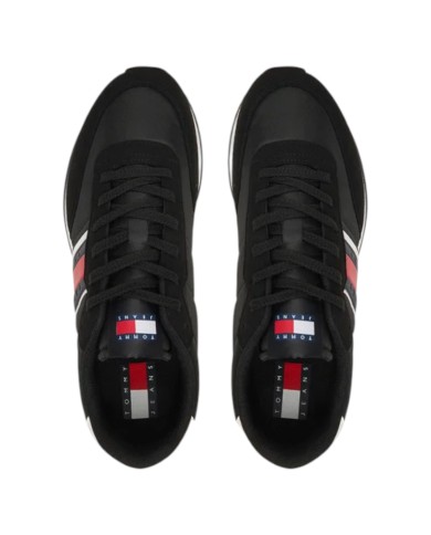 Sneakers Uomo Tommy Hilfiger Tjm Classic Runner Mesh Suede Black