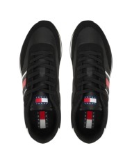 Sneakers Uomo Tommy Hilfiger Tjm Classic Runner Mesh Suede Black
