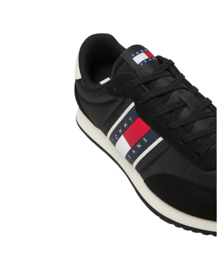 Sneakers Uomo Tommy Hilfiger Tjm Classic Runner Mesh Suede Black