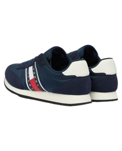 Sneakers Uomo Tommy Hilfiger Tjm Classic Runner Mesh Suede Dark Night Navy