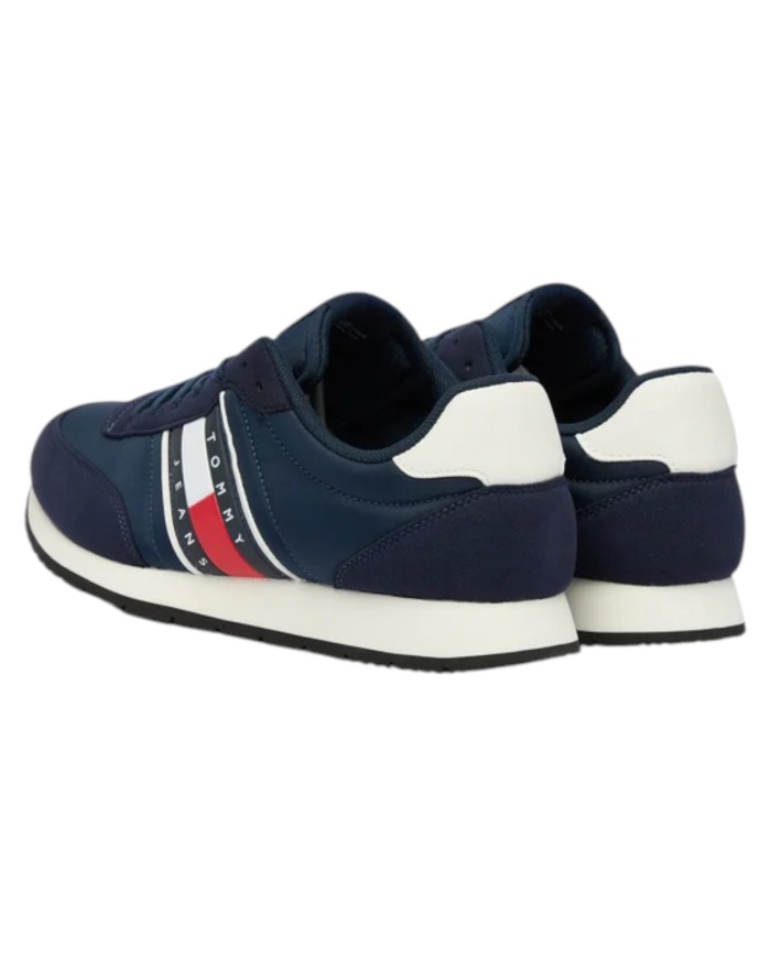 Sneakers Uomo Tommy Hilfiger Tjm Classic Runner Mesh Suede Dark Night Navy