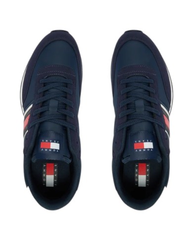 Sneakers Uomo Tommy Hilfiger Tjm Classic Runner Mesh Suede Dark Night Navy