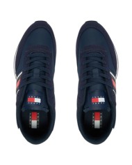 Sneakers Uomo Tommy Hilfiger Tjm Classic Runner Mesh Suede Dark Night Navy
