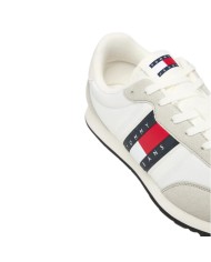 Sneakers Uomo Tommy Hilfiger Tjm Classic Runner Mesh Suede Ecru White