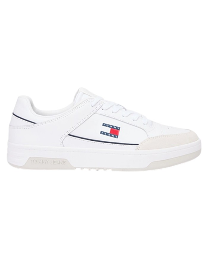 Sneakers Uomo Tommy Hilfiger Tjm Cupsole Leather White
