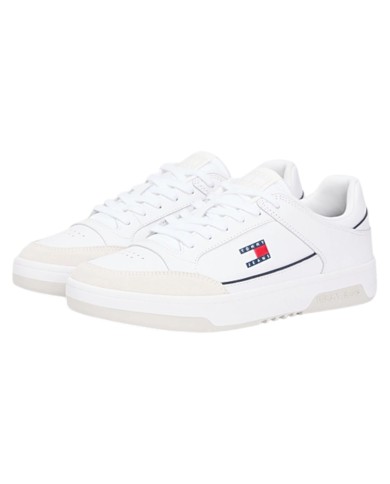 Sneakers Uomo Tommy Hilfiger Tjm Cupsole Leather White