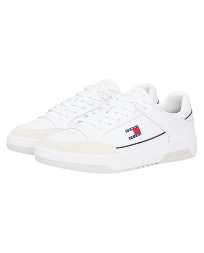 Sneakers Uomo Tommy Hilfiger Tjm Cupsole Leather White