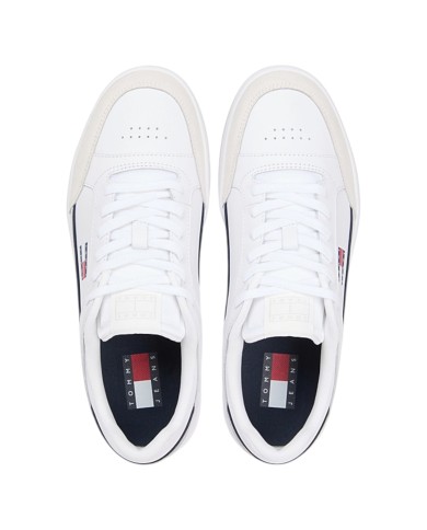 Sneakers Uomo Tommy Hilfiger Tjm Cupsole Leather White