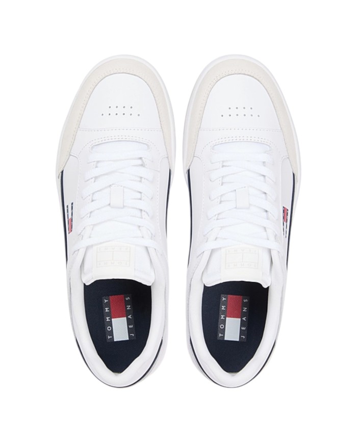Sneakers Uomo Tommy Hilfiger Tjm Cupsole Leather White