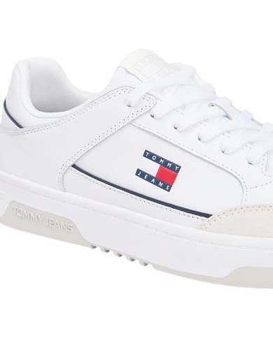 Sneakers Uomo Tommy Hilfiger Tjm Cupsole Leather White