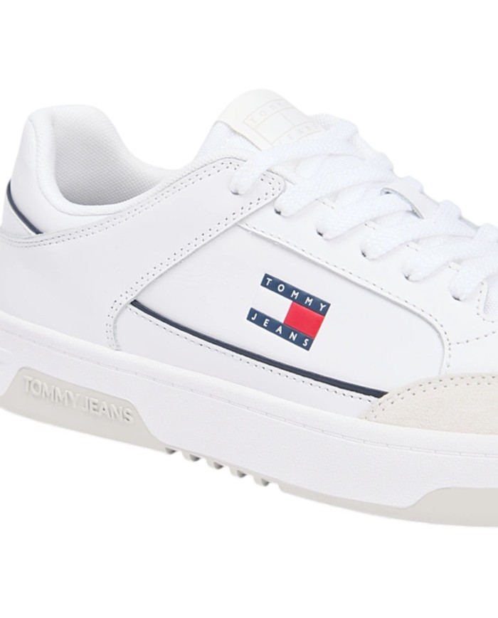Sneakers Uomo Tommy Hilfiger Tjm Cupsole Leather White