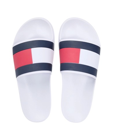 Ciabatte Uomo Tommy Hilfiger Core Hilfiger Flag Pool Slide White