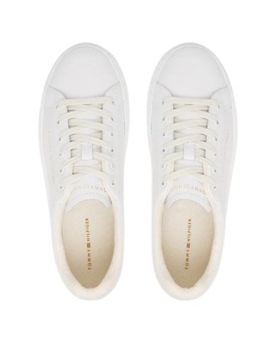 Sneakers Donna Tommy Hilfiger Th Cupsole Chic Platform Leather White