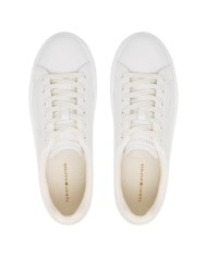 Sneakers Donna Tommy Hilfiger Th Cupsole Chic Platform Leather White