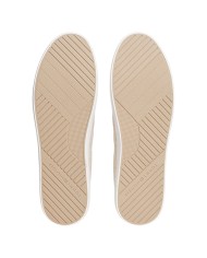 Slip On Uomo Tommy Hilfiger Harlem Core II Chambray di Lino Con logo Slip On Ecru Beige