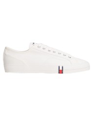 Sneakers Uomo Tommy Hilfiger Archive Vulc Y2K In Cotone  Ecru White