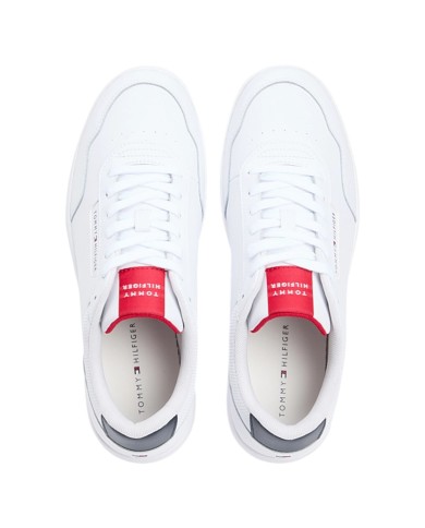 Sneakers Uomo Tommy Hilfiger Basket Core Lite Flag Logo Leather White