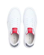 Sneakers Uomo Tommy Hilfiger Basket Core Lite Flag Logo Leather White