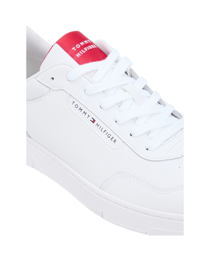 Sneakers Uomo Tommy Hilfiger Basket Core Lite Flag Logo Leather White