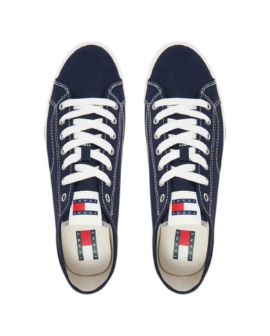 Sneakers Uomo Tommy Hilfiger Archive Vulc Y2K In Cotone Dark Night Navy