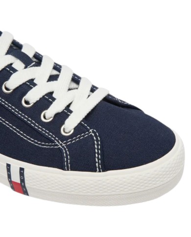 Sneakers Uomo Tommy Hilfiger Archive Vulc Y2K In Cotone Dark Night Navy
