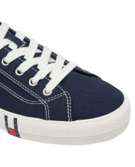 Sneakers Uomo Tommy Hilfiger Archive Vulc Y2K In Cotone Dark Night Navy